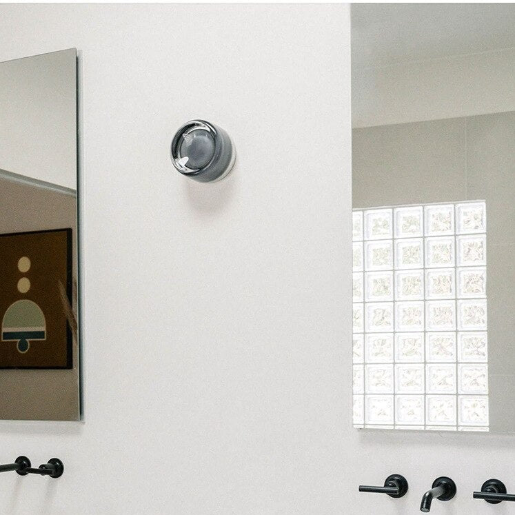 Applique murale ronde LED en verre - Style moderne