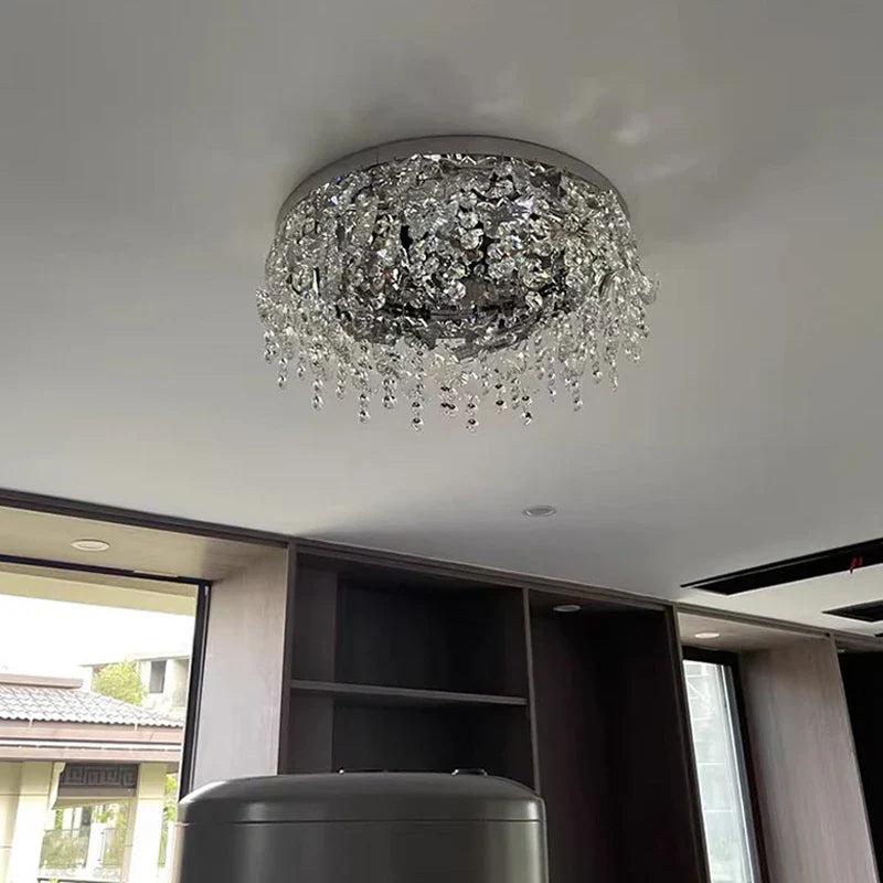 Plafonnier LED Cristal Luxe Moderne