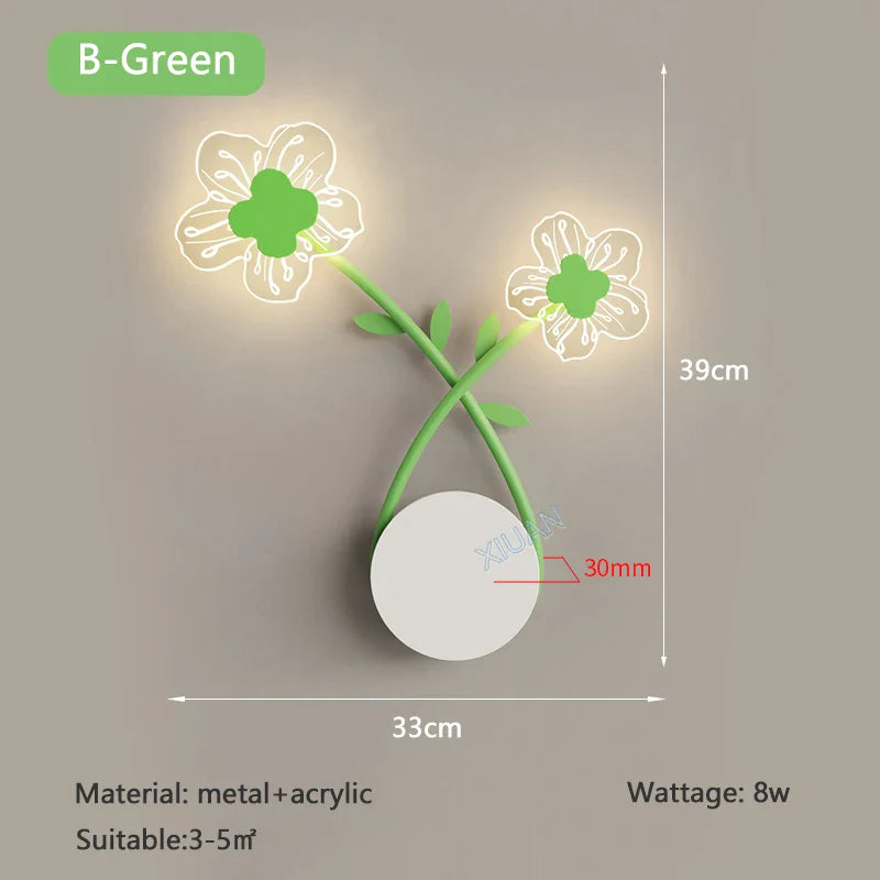 Applique murale LED "Green Leaf"