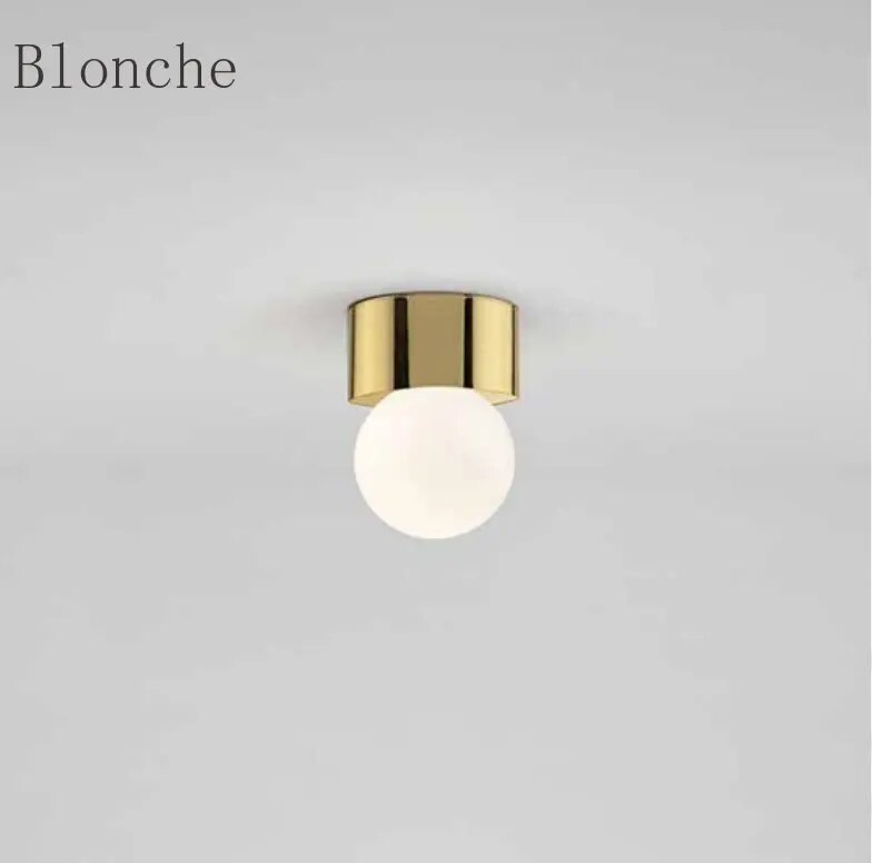 Plafonnier Led Globe en Verre