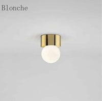Plafonnier Led Globe en Verre