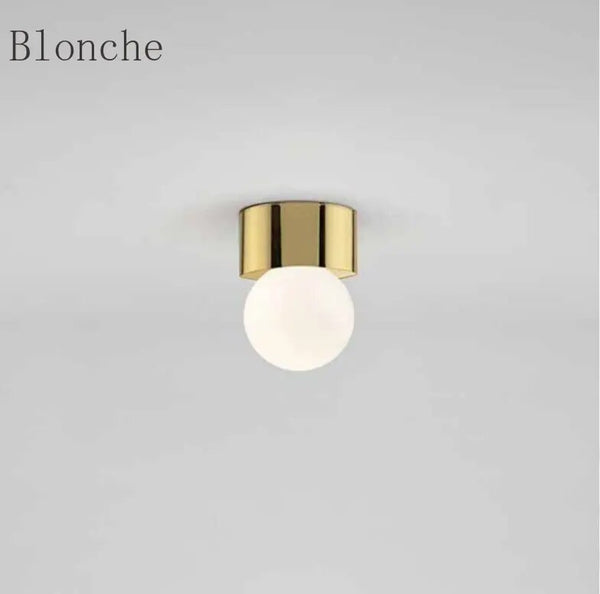 Plafonnier Led Globe en Verre