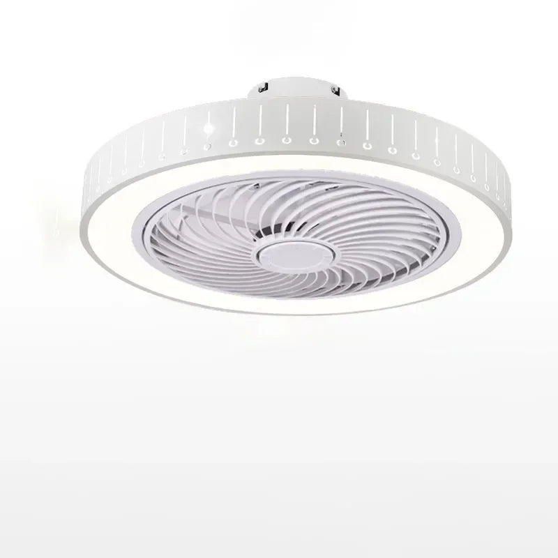 Ventilateur de plafond moderne avec éclairage LED et télécommande intégrée