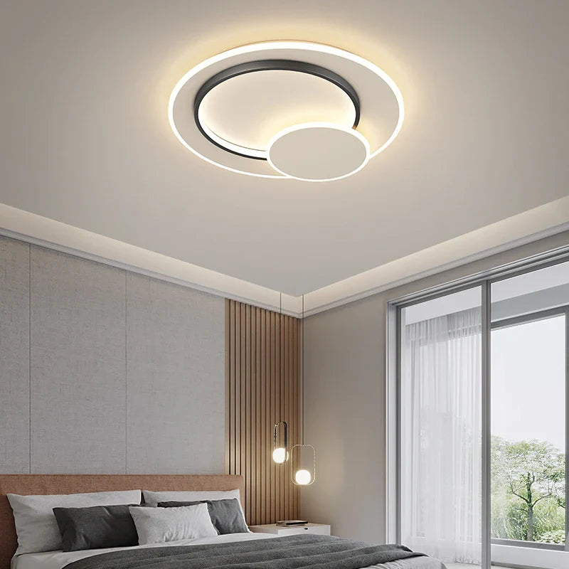 Lustre Circulaire Moderne pour un Éclairage Intérieur Décoratif