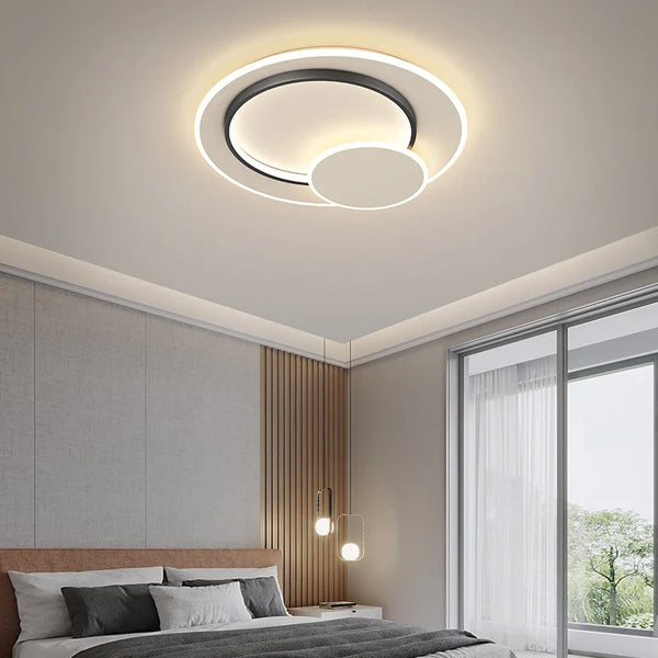Lustre Circulaire Moderne pour un Éclairage Intérieur Décoratif