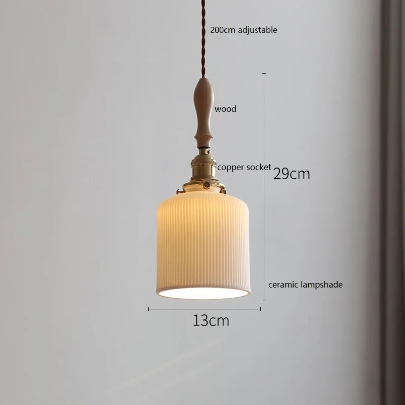 Suspension LED Cuivre et Bois : Décoration Intérieure Moderne