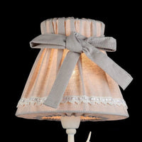 Applique murale LED Pastoral avec nœud en tissu - Décoration Nordique