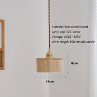 Suspension LED en bois au design nordique contemporain