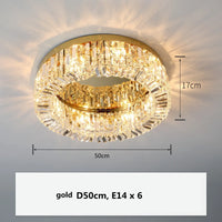Plafonnier Led en cristal au design contemporain