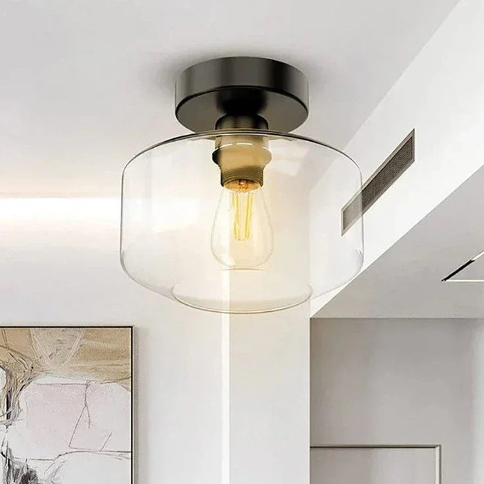 Plafonnier LED Nordik en Verre Moderne pour Décoration Intérieure