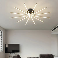 Plafonnier LED en cuivre au design contemporain
