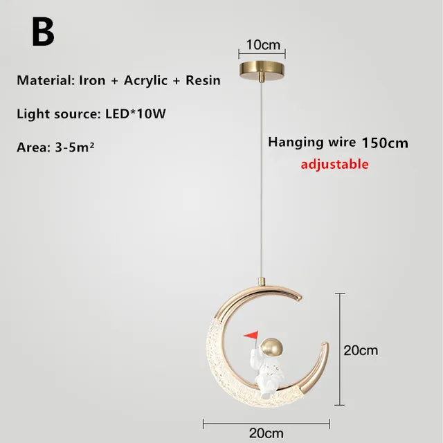 Lampe de chevet astronaute pour chambre d'enfant