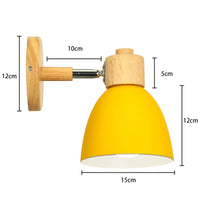 Applique murale LED nordique en bois - Élégance moderne