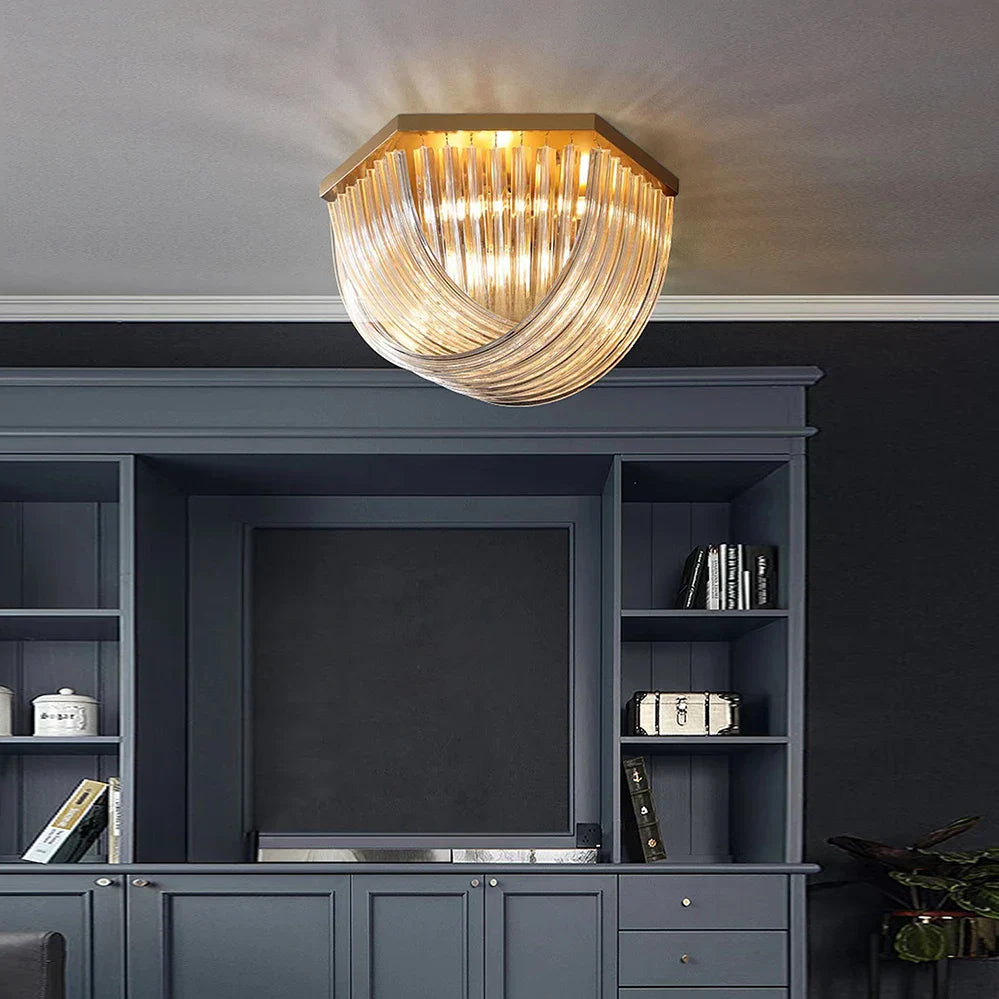 Lustres LED Nordiques Modernes en Verre