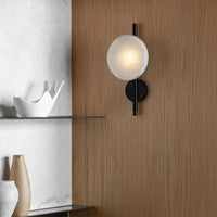 Applique Murale Nordique en Verre Transparent et Métal Doré pour Divers Espaces - Collection Scandinave