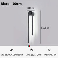 Applique murale LED en forme de U pour une décoration nordique moderne.