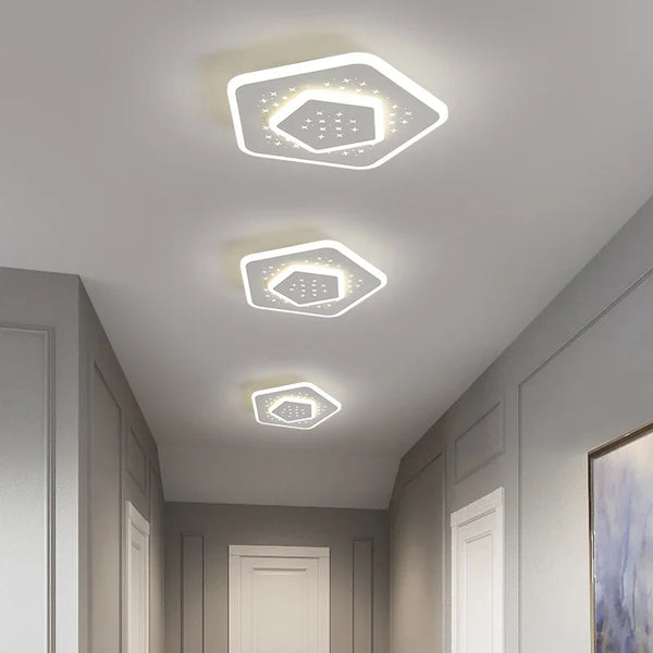 Plafonnier LED encastré acrylique Starlight pour balcon