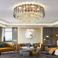 Plafonnier LED de Luxe en Cristal - Collection 2024