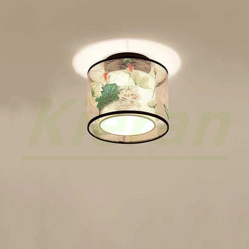 Plafonnier LED Moderne Lotus Oiseau pour Hôtel KTV