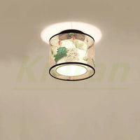 Plafonnier LED Moderne Lotus Oiseau pour Hôtel KTV