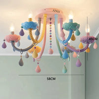 Lustre Crystal Candle LED suspensions