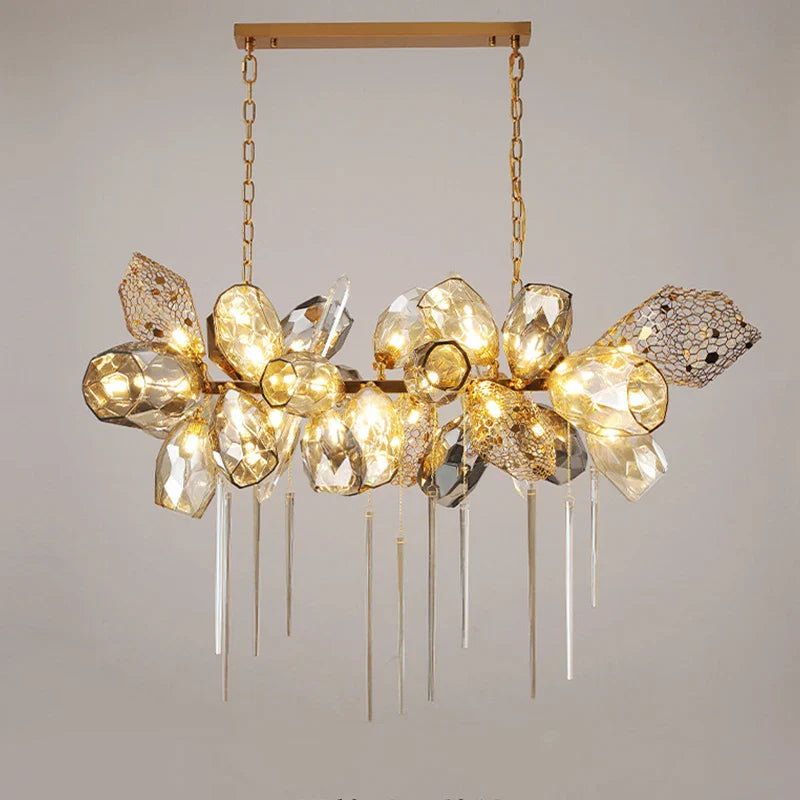 Lustre en verre post-moderne LED de luxe