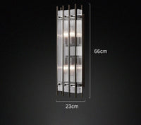 Lustre de luxe en cristal Double Anneau Doré LED Suspendu