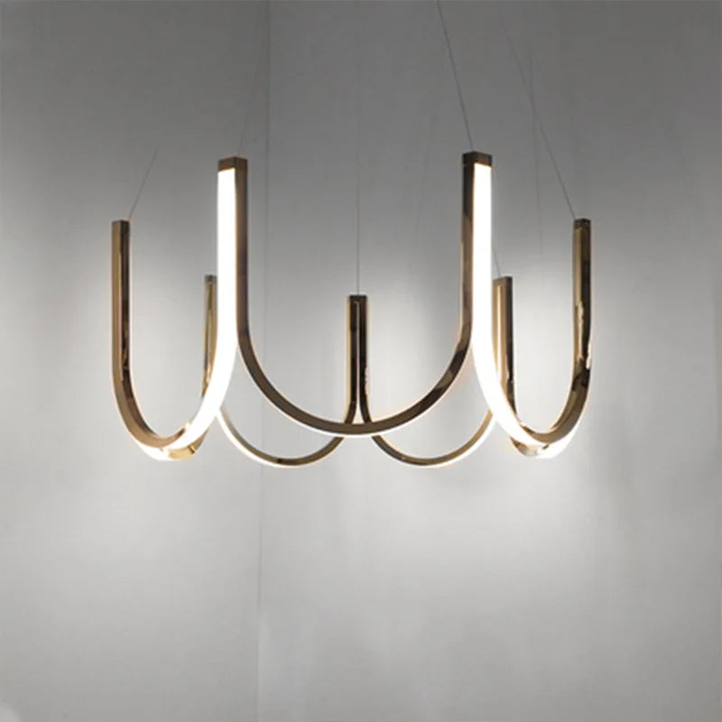 Suspension lumineuse LED "U Nordic" créative postmoderne