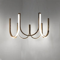 Suspension lumineuse LED "U Nordic" créative postmoderne