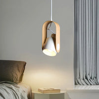 Lustre de chevet japonais en bois - Élégance moderne nordique