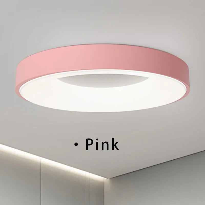 Plafonnier LED nordique contemporain circulaire Lumina