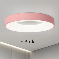 Plafonnier LED nordique contemporain circulaire Lumina