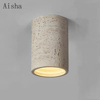 Spot LED nordique Wabi-sabi en résine pour un éclairage élégant et moderne dans la maison