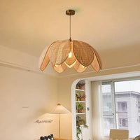 Suspension cannage Chinois en rotin naturel
