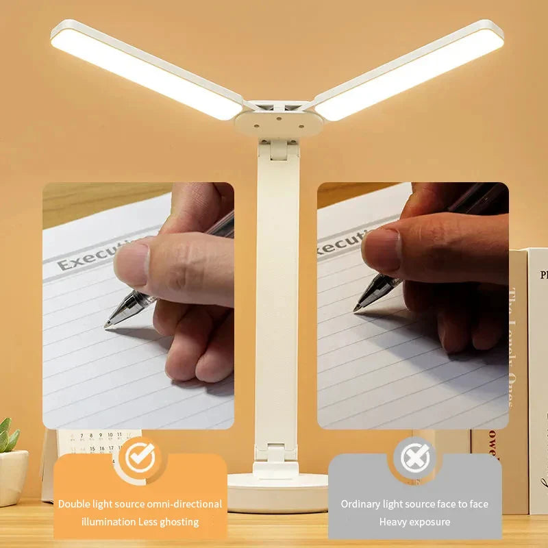 Lampe de Bureau LED Tactile 3 Niveaux - Veilleuse USB Rechargeable