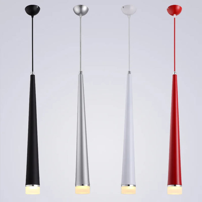 Suspension conique LED Design pour plafond avec décor artistique