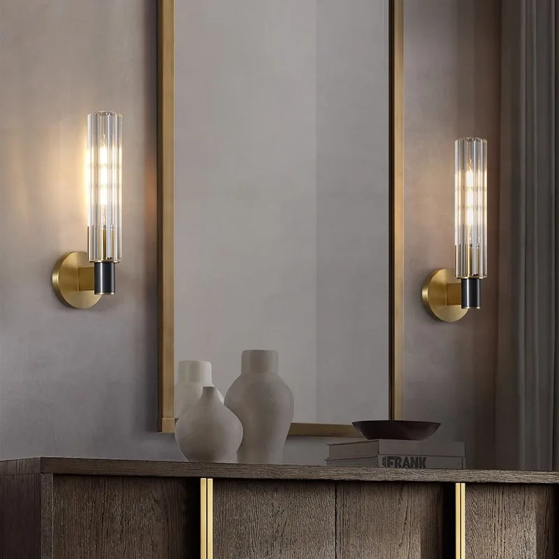 Applique murale italienne de luxe en cristal de cuivre "Crystal Luxe"