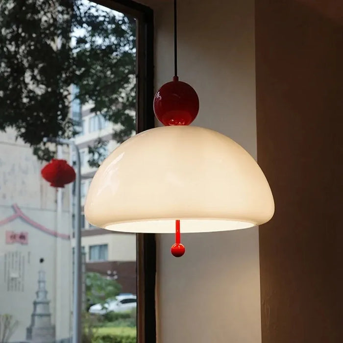 Suspension Champignon Nordique en Verre LED