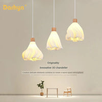 Suspension LED en verre au design nordique contemporain