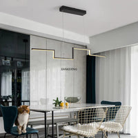 Lustre LED Design Réglable pour un Intérieur Moderne