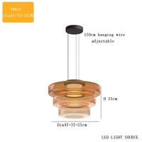 Lustre en verre italien minimaliste