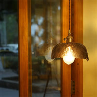 Suspension LED en laiton et verre - Design Nordique Moderne et Antique