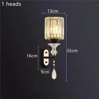 Lustre Nordique Luxe en Cristal Or et Noir