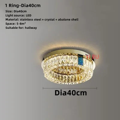 Plafonnier LED Rond Design Nordique en Acier Inoxydable - Nouveau Modèle Prestige