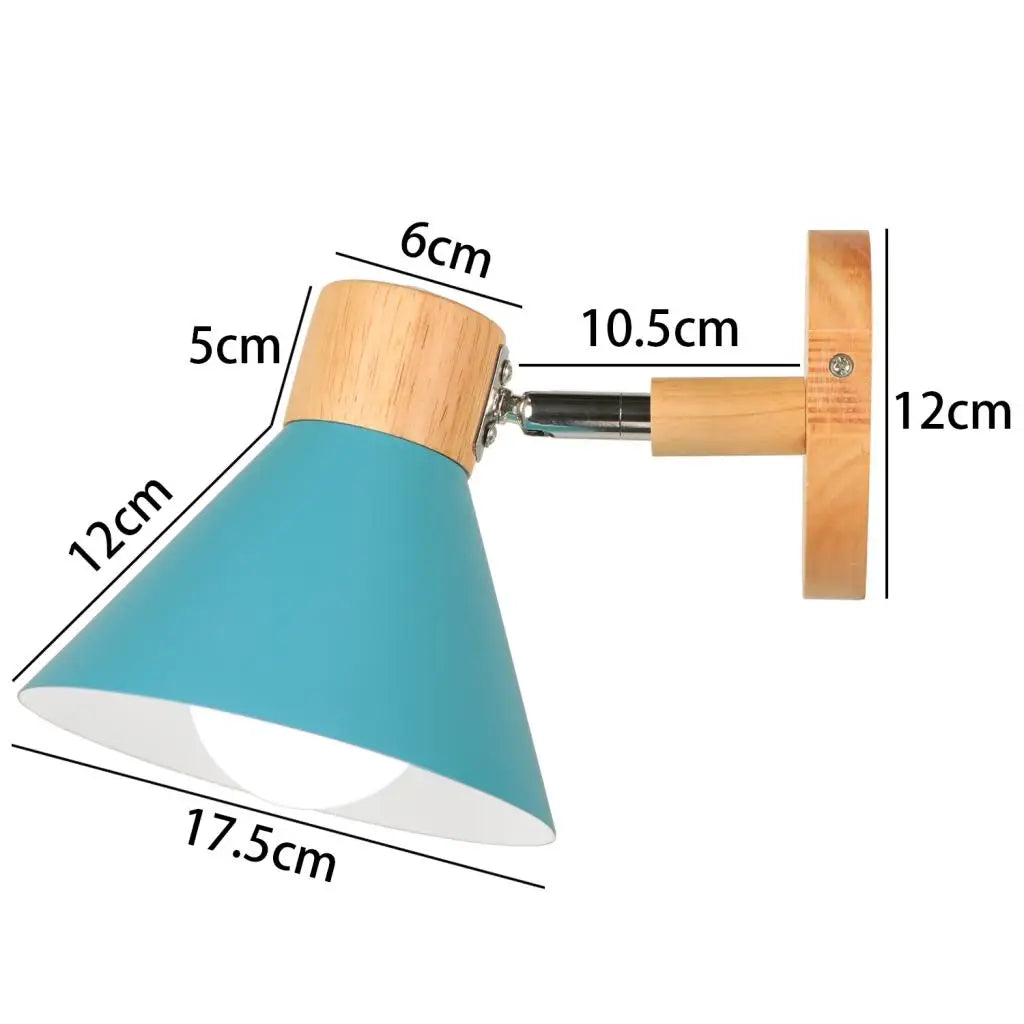 Applique murale LED nordique en bois - Élégance moderne