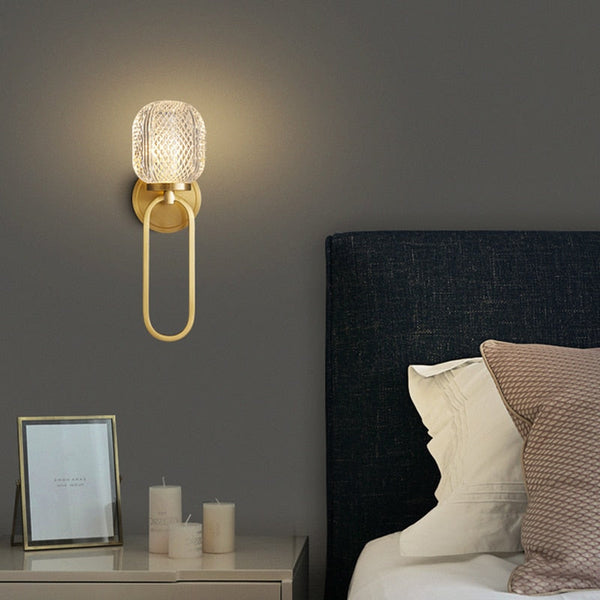 Applique murale LED Luxury en cristal de verre Ball