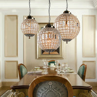 Suspension Lampe en Cristal Style Médiéval