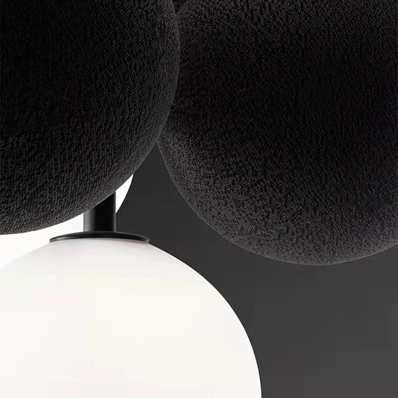 Lampe suspendue design avec cordon réglable en PVC et ampoule en verre