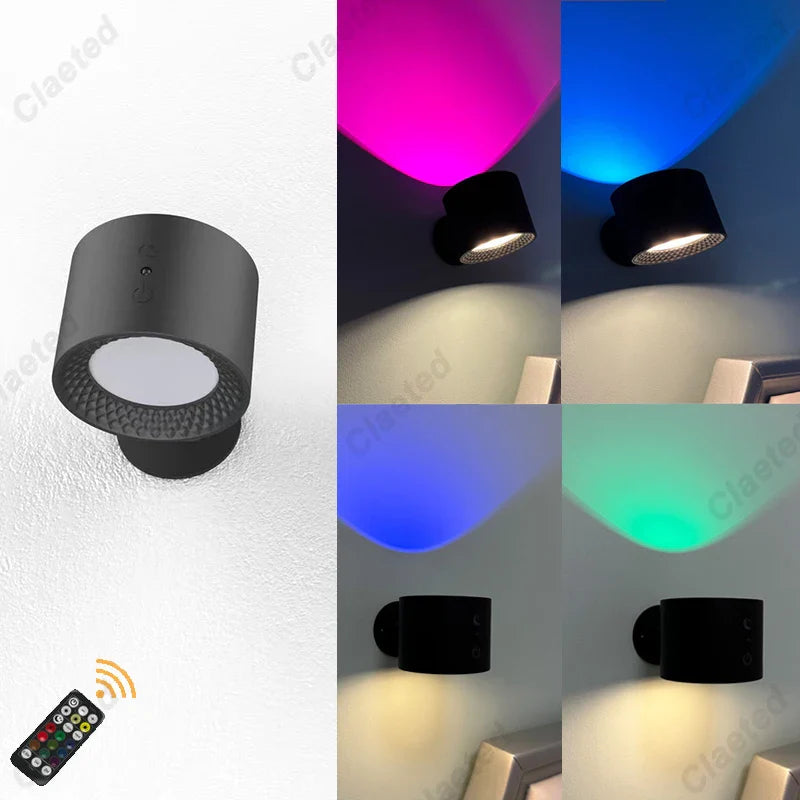 Applique Murale LED Sans Fil Rechargeable avec Commande Tactile