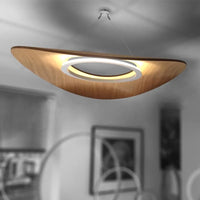 Lustre Minimaliste Moderne en Bois - Design Danois